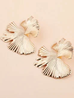 Boucles d'oreilles dorées pour adolescentes bijoux métalliques décontractés pour tous les jours
