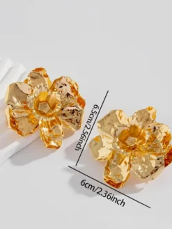 Boucles d'oreilles dorées pour adolescentes bijoux décontractés du quotidien