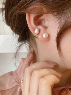 Boucles d'oreilles en perles et fleurs de tulipes pour femmes 2026