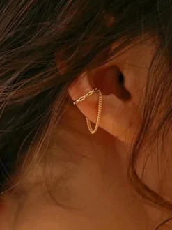 Boucles d'Oreilles Métal Argenté Adulte Quotidien Décontracté Bijoux
