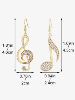 Boucles d'Oreilles Métal Doré Adulte Quotidien Décontracté Bijoux