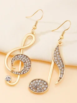 Boucles d'Oreilles Métal Doré Adulte Quotidien Décontracté Bijoux