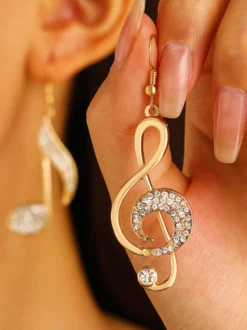 Boucles d'Oreilles Métal Doré Adulte Quotidien Décontracté Bijoux