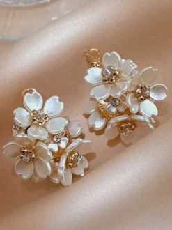 Bouclie d'oreille accessoire de mariée
