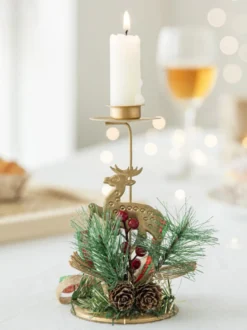 Bougeoir Arbre Accessoires Sabin de Noël Décoration Noël