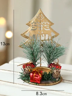 Bougeoir Arbre Accessoires Sabin de Noël Décoration Noël