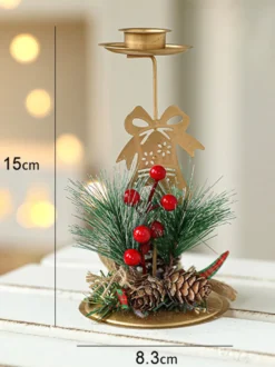 Bougeoir Arbre Accessoires Sabin de Noël Décoration Noël