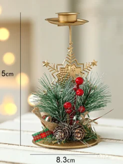 Bougeoir Arbre Accessoires Sabin de Noël Décoration Noël