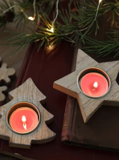 Bougeoir Arbre Accessoires Sabin de Noël Décoration Noël