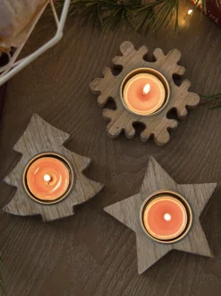 Bougeoir Arbre Accessoires Sabin de Noël Décoration Noël