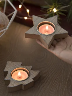 Bougeoir Arbre Accessoires Sabin de Noël Décoration Noël
