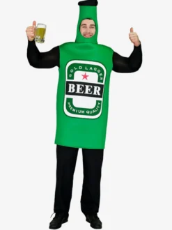 Bouteille de bière drôle d'Halloween Costume d'Halloween une pièce pour la fête de l'Oktoberfest