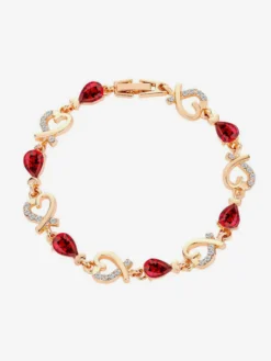 Bracelet en cristal en forme de cœur pour femme 2026
