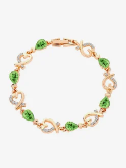 Bracelet en cristal en forme de cœur pour femme 2026