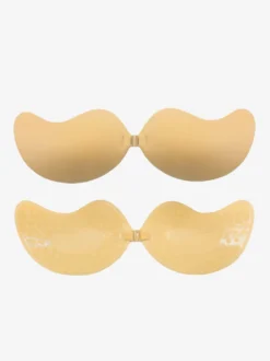 Cache-tétons de lingerie robe de bal sans bretelles boutons couleur chair fermeture avant invisibles rehausseur de mamelons