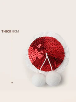 Cache-Tétons De Noël À Paillettes Rouges Pour Costume Sexy