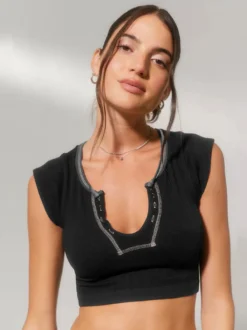 Camisole gris clair à col en U pour femmes sexy Camis