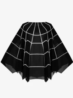 Cape d'araignée gothique d'Halloween accessoire de costume de vampire steampunk
