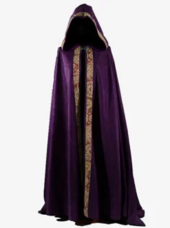 Cape Longue Rétro Hommes Robe Déguisement Du Clergé D'Église Médiévale Bourgogne