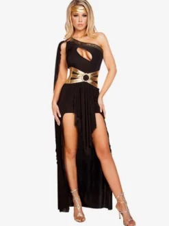 Carnaval Costumes Prêtresse Grèce Blanche Sexy Robes Déesse Polyester