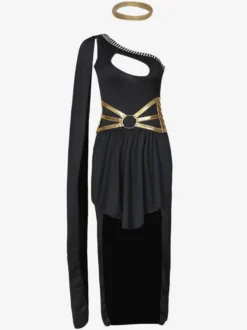 Carnaval Costumes Prêtresse Grèce Blanche Sexy Robes Déesse Polyester