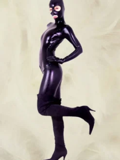 Catsuit en latex unicolore zentai sexy Déguisements Halloween