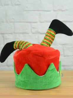 Chapeau De Costume De Noël Rouge Pour Hommes Déguisement Drôle