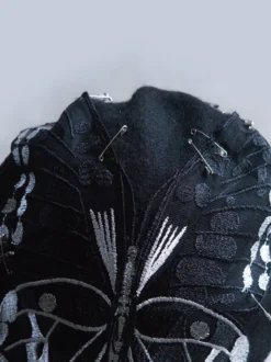 Chapeau Lolita Steampunk Accessoire Noir Motif Papillon Lolita Polyester
