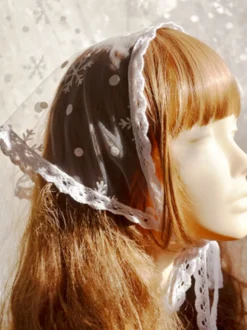 Chapeau Mignonne Lolita Accessoires Blanc Dentelle Couvre-chef Polyester Divers