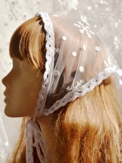 Chapeau Mignonne Lolita Accessoires Blanc Dentelle Couvre-chef Polyester Divers