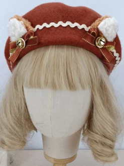 Chapeau Rococo Style Lolita Volants Nœuds Accessoire Polyester Lolita