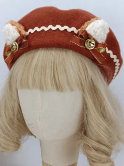 Chapeau Rococo Style Lolita Volants Nœuds Accessoire Polyester Lolita