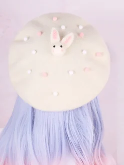 Chapeau Sweet Lolita Rose BowknotBow Polyester Accessoires Lolita Chapeaux