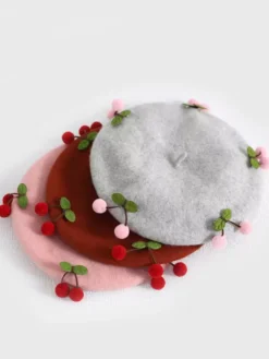 Chapeau Sweet Lolita Rouge Accessoire Accessoires Lolita en Polyester
