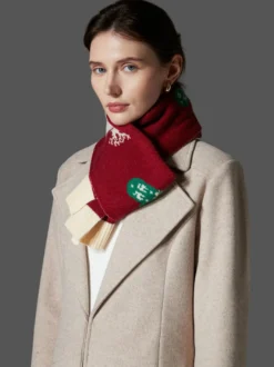 Écharpe pour femme avec joli bloc de couleurs