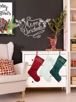 Chaussette Cadeau Arbre Accessoires Sabin de Noël Décoration Noël