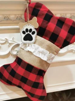 Chaussettes De Noël Os Décorations De Noël Sac Cadeau Déguisement Noël Cadeau Enfant