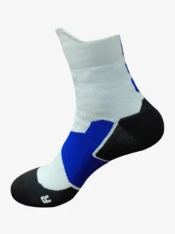 Chaussettes De Sport Épaisses Basket-Ball Sport Entraînement Blanches Respirantes Lot De 3 Paires Adultes Enfants