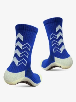 Chaussettes De Sport Épaisses Basket-Ball Bleues Respirantes Lot De 3 Paires Adultes Enfants Entraînement