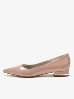 Chaussures De Mariage Ballerines De Mère De Mariée Vernis Tige Bout Pointu