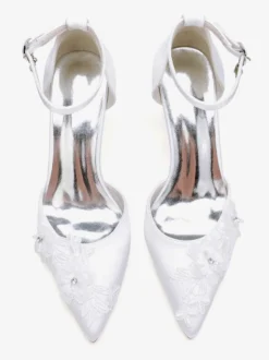Chaussures de mariage Escarpins de mariée Satin Bout pointu