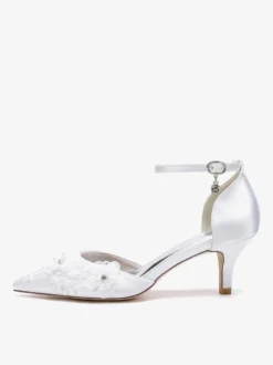 Chaussures de mariage Escarpins de mariée Satin Bout pointu