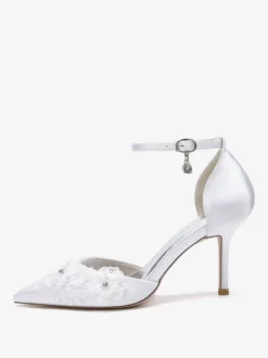 Chaussures de mariage Escarpins de mariée Satin Bout pointu
