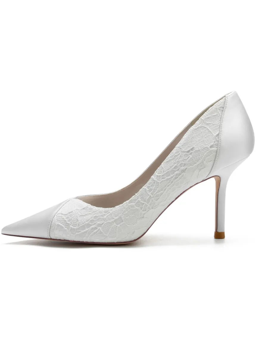 Chaussures de Mariage Femme à Talons Hauts avec Bout Pointu Unicolore
