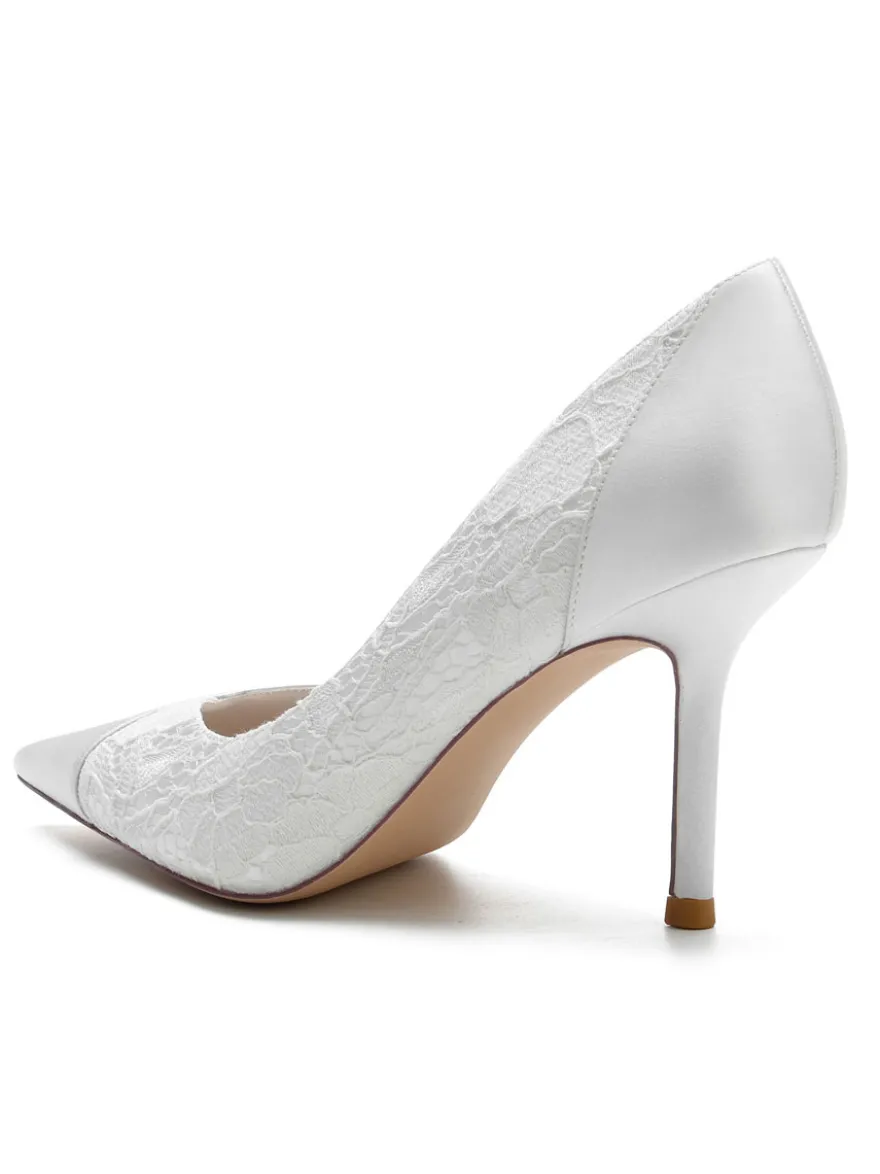 Chaussures de Mariage Femme à Talons Hauts avec Bout Pointu Unicolore
