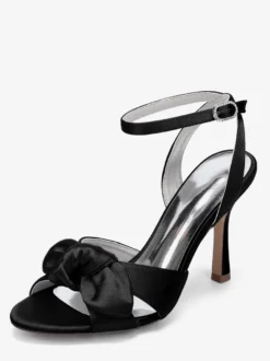 Chaussures de mariage à talons hauts avec nœud en satin