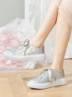 Chaussures de mariée femme mariage à bout rond
