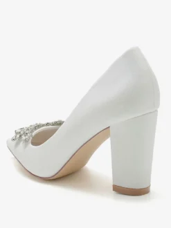 Chaussures de Mariées Femme avec Bout Pointu Unicolore