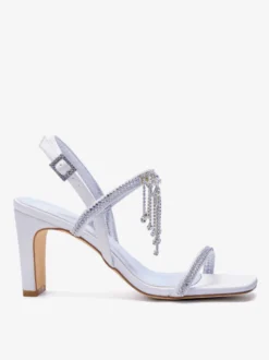 Chaussures de mariée à talons compensés et strass chaussures de mariage à talons hauts