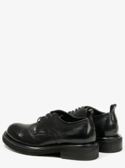 Chaussures Derby marron en cuir de vachette à bout rond et lacets chaussures décontractées